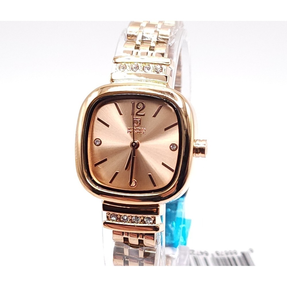 Invicta Prestige MPW-0038 Women's Rose Gold Crystal Bezel